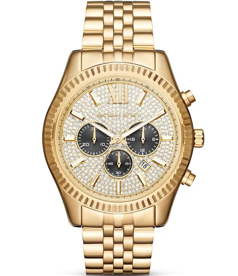 michael kors lexington watch womens|lexington pavé gold tone watch.